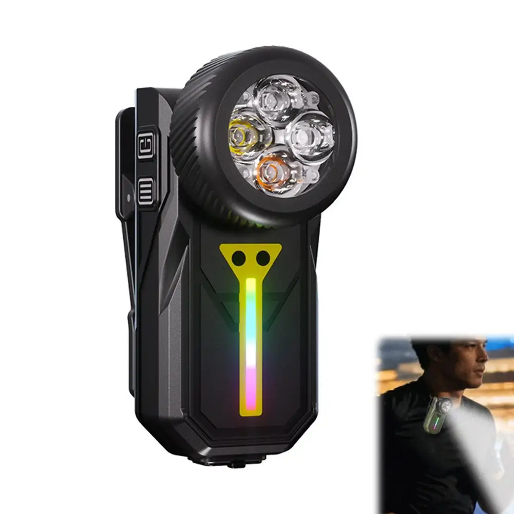 

Портативный светодиодный фонарик, суперяркий, миниатюрный, перезаряжаемый, с магнитным основанием и боковым аварийным светом COB для кемпинга и походов