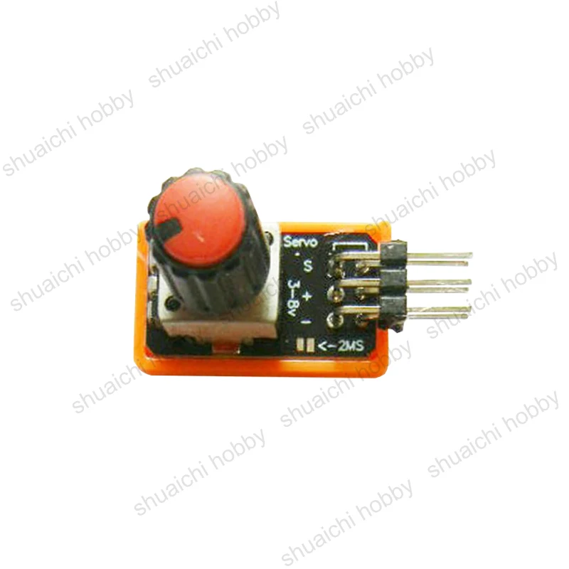 2PCS 3V-8V 50Hz Servo Tester with Power Indicator 25x15mm Mini Size Double Row Pins ESC Testing Tool for Drone RC Model Airplane