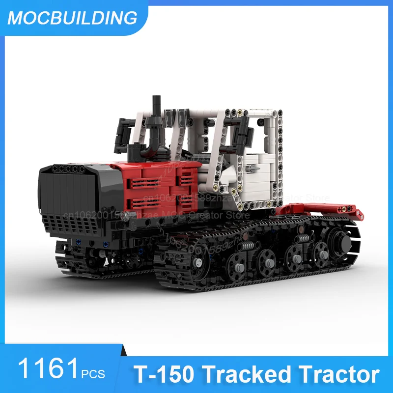 

MOC Building Blocks T-150 Tracked Tractor Model DIY Assemble Bricks Creative Transportation Collection Xmas Toys Gifts 1161PCS