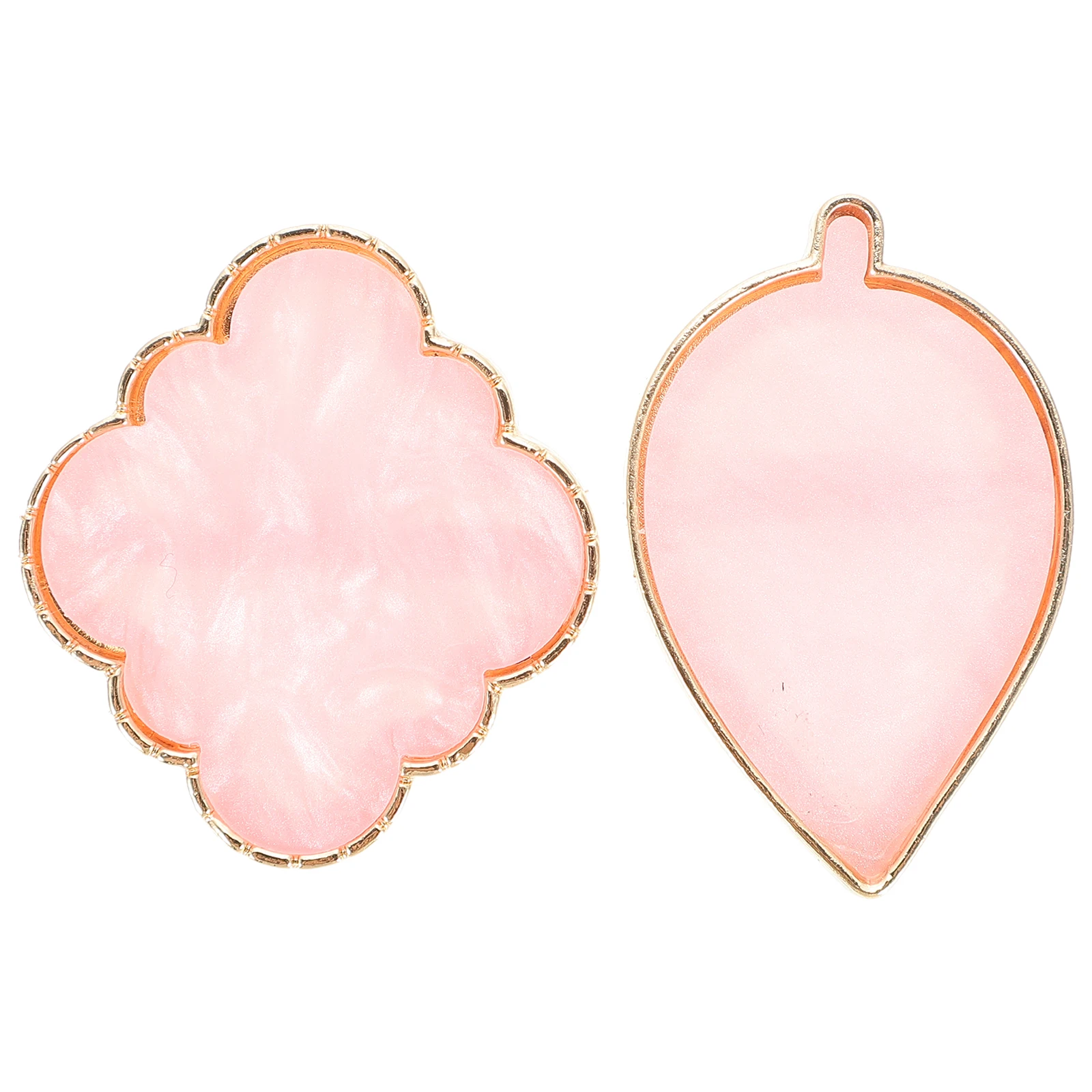 

20 Pcs Palette Ring Nail Art Polish Resin Pigment Mixing Plate Copper Color Tray