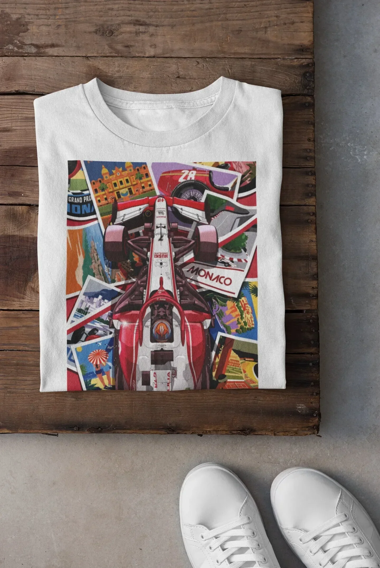 Vintage Monaco Grand Prix T Shirt Car Race Gp Poster Sweat Monte Carlo Top Motosport One Automobile Racing