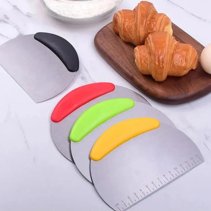 Chef Baking & Pastry Spatulas Flour Dough Cutter Cake Bread Rice Noodles Dough Pastry Cutters Scraper Household Kitchen Knife