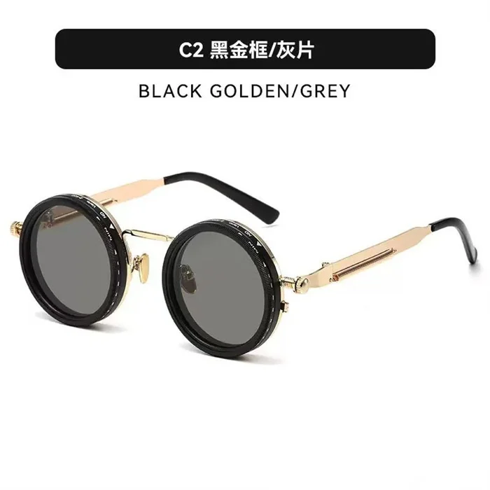 High-End 9 Gears Nd Filter Adjustable Tint Sunglasses Uv400 Round Punk Camera Aperture Lens Fishing Driving Polarized Sunglasses
