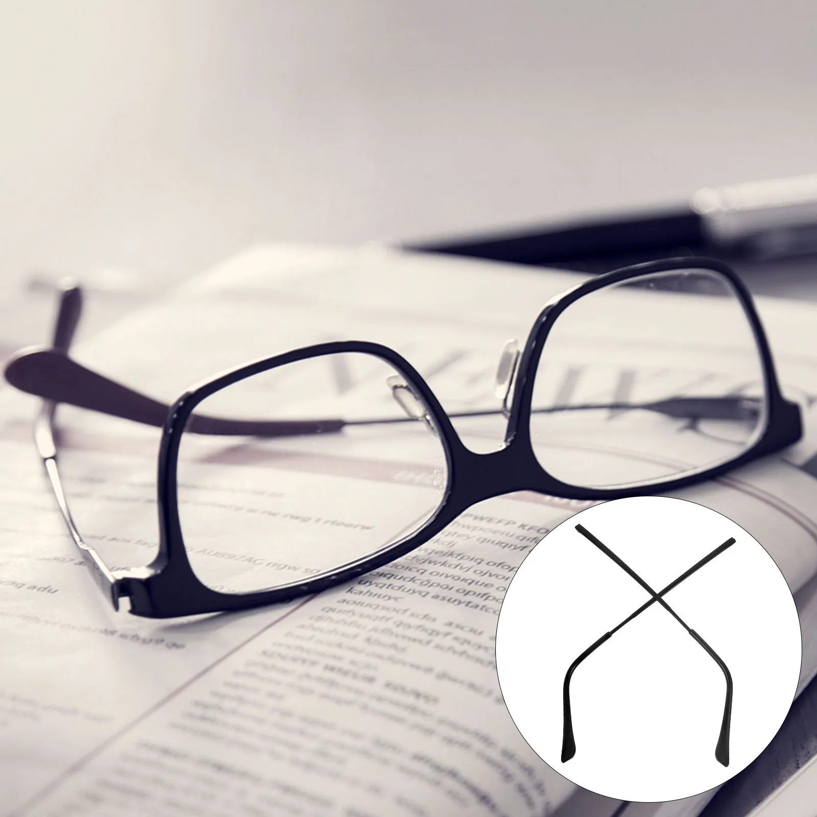 

1 Pair Glasses Arm Replacement Metal Universal Eyeglasses Temples Suitable Sunglasses Reading Glasses Repair Parts Accessories