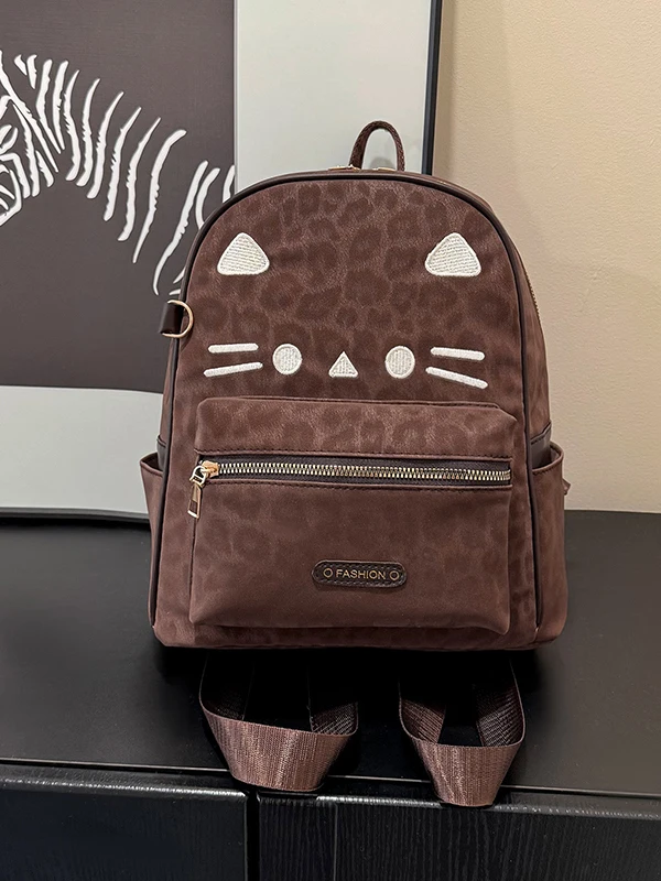 Spring 2026 Large Capacity Retro Korean Style  Student Backpack Commuter Backpack Cute Design Double Shoulder Bag for Youth