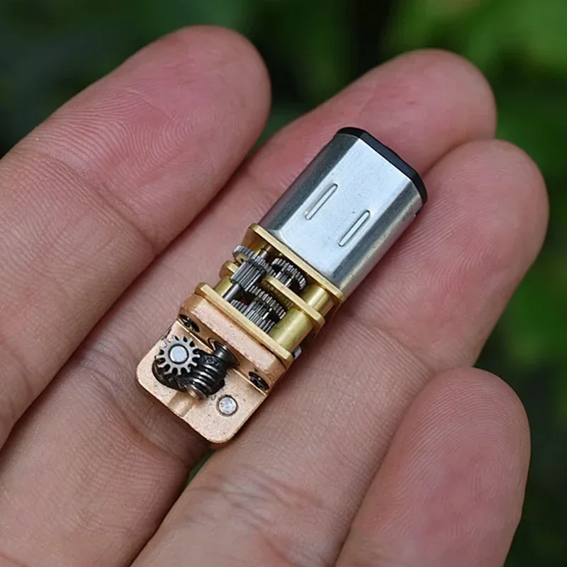 

Mini N20 Gear Motor for 3D Printer Pen Full Metal Reduction Turbo Worm Gearbox Right Angle DC 3V 3.7V 5V 3D Printing Accessory
