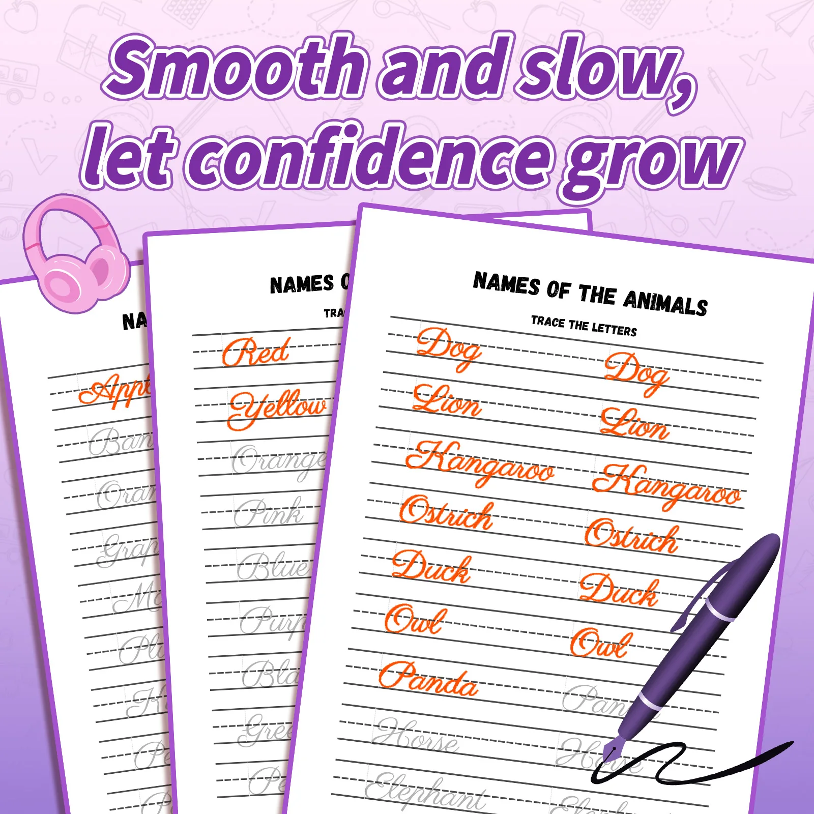 Preschool Alphabet Tracing Workbook – Fun Letter Writing and Handwriting Practice