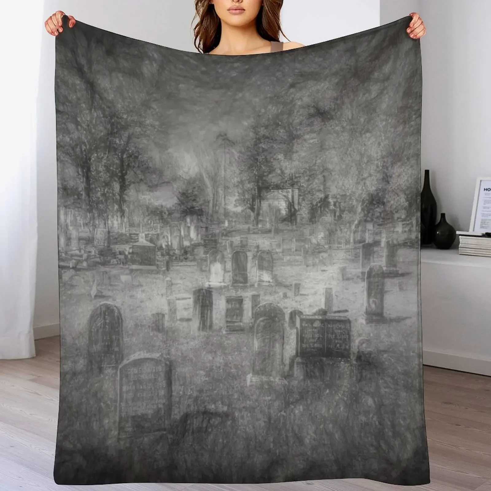 Haunted Sleepy Hollow Throw Blanket Soft Bedroom Blanket for Night Sleeping