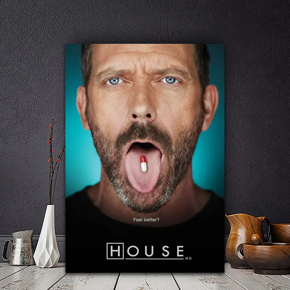 House MD TV Classic Vintage Posters Vintage Room Bar Cafe Decor Stickers Wall Painting