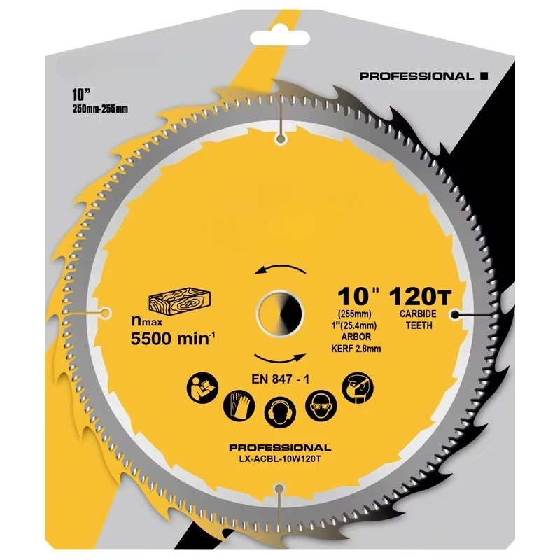 10inch 120T Saw Blade for Wood Working for Mitre Saw Table Saw Wood Cutting