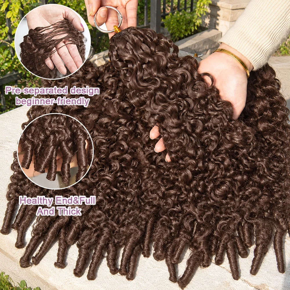 FRIZIRA Chocolate Brown Burmese Curly Hair Bundles 12A Highlight Cambodian Curly Human Hair Extensions Vietnamese Remy Hair Bundles