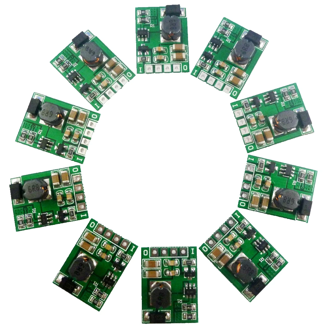 

10 PCS with Enable ON/OFF DC-DC 3V 3.3V 3.7V 4.2V 5V to 5V 6V 9V 12V Step-up Boost Converter Voltage Regulate Power Supply