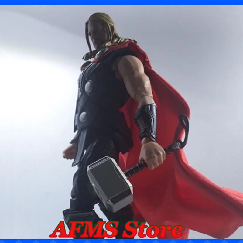 1/12 Men Soldier Cape Super Hero Thor Red Cloak With Iron Wire Clothes  Accessory Fit 6Inch SHF Action Figure Body Dolls