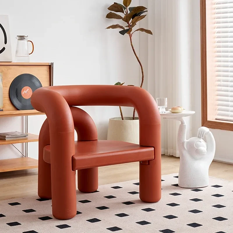 Makeup chair, simple pipe bending chair, living room single bedroom chair
