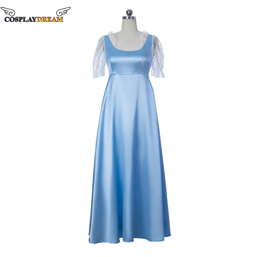 

daphne Cosplay Costume daphne Blue regency dress gown nightgown Jane Austin Dress Tea Party Ball Gown