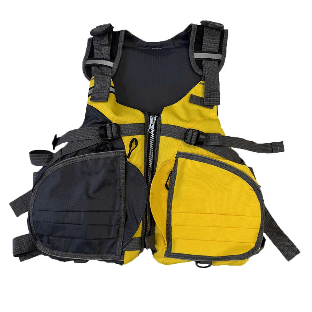 Men Women Rescue Suit Life Vest, Buoyancy Aid 50N Jetski Life Jacket Youth Swimming Surf Lifeguard PFD Kayaking Vest Size L XXL