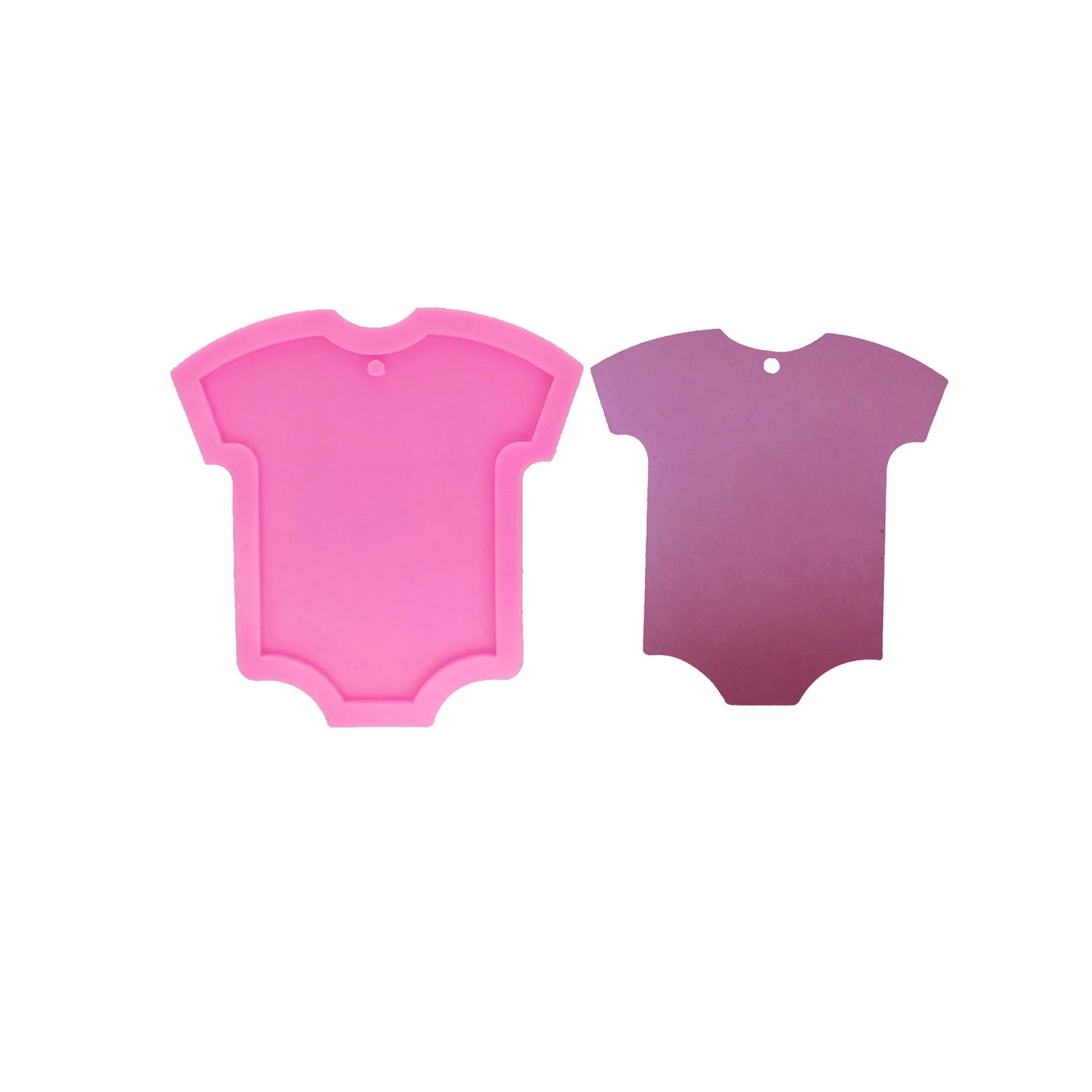 T-Shirt Clothing Silicone Mold for Epoxy Resin DIY Keychain Badge Scroll Jewelry Polymer Clay Craft Supplies