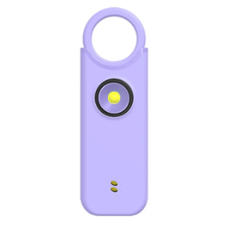 

LBER Keychain Self Defense Supplies Anti-Wolf Alarm 135Db Vibration Induction Alarm Charging Flash Personal Alarm Security