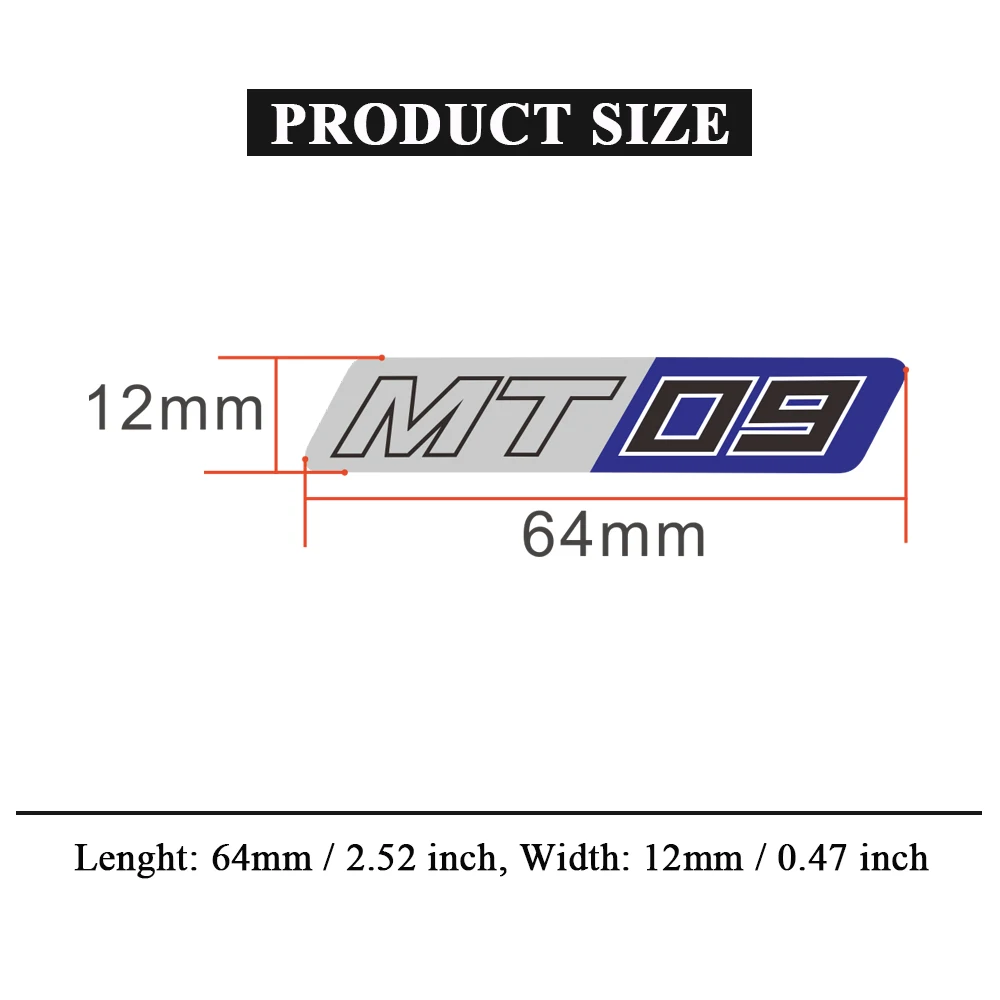 Adesivos de motocicleta à prova d'água, decalques decorativos de guidão for Yamaha MT 09 MT-09 MT09 SP 2014-2020 2021 2022 2023, acessórios