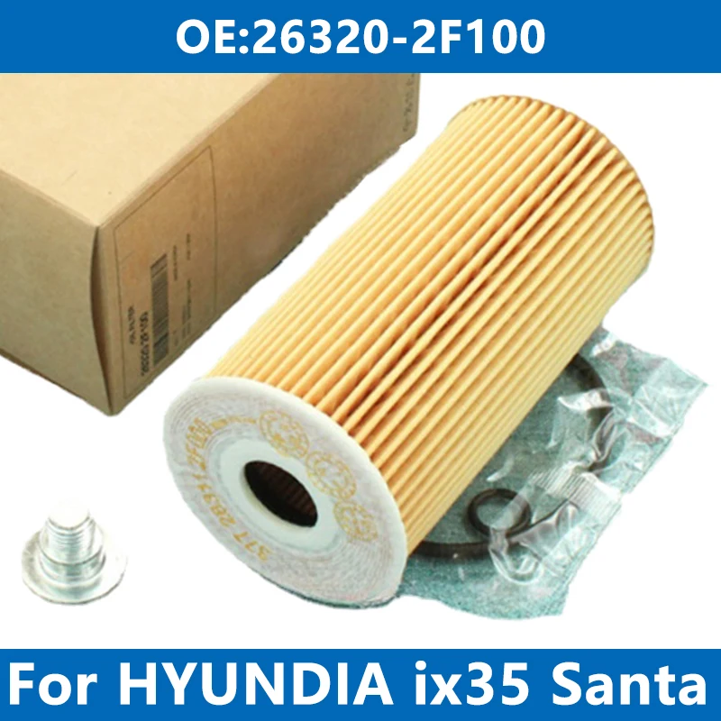 Car Oil Filter Kit 26320-2F100 For HYUNDAI GENESIS G70 GRAND SANTA FÉ 2.2 ix35 2.0 CRDi SANTA FÉ II III IV 4WD STARIA TUCSON