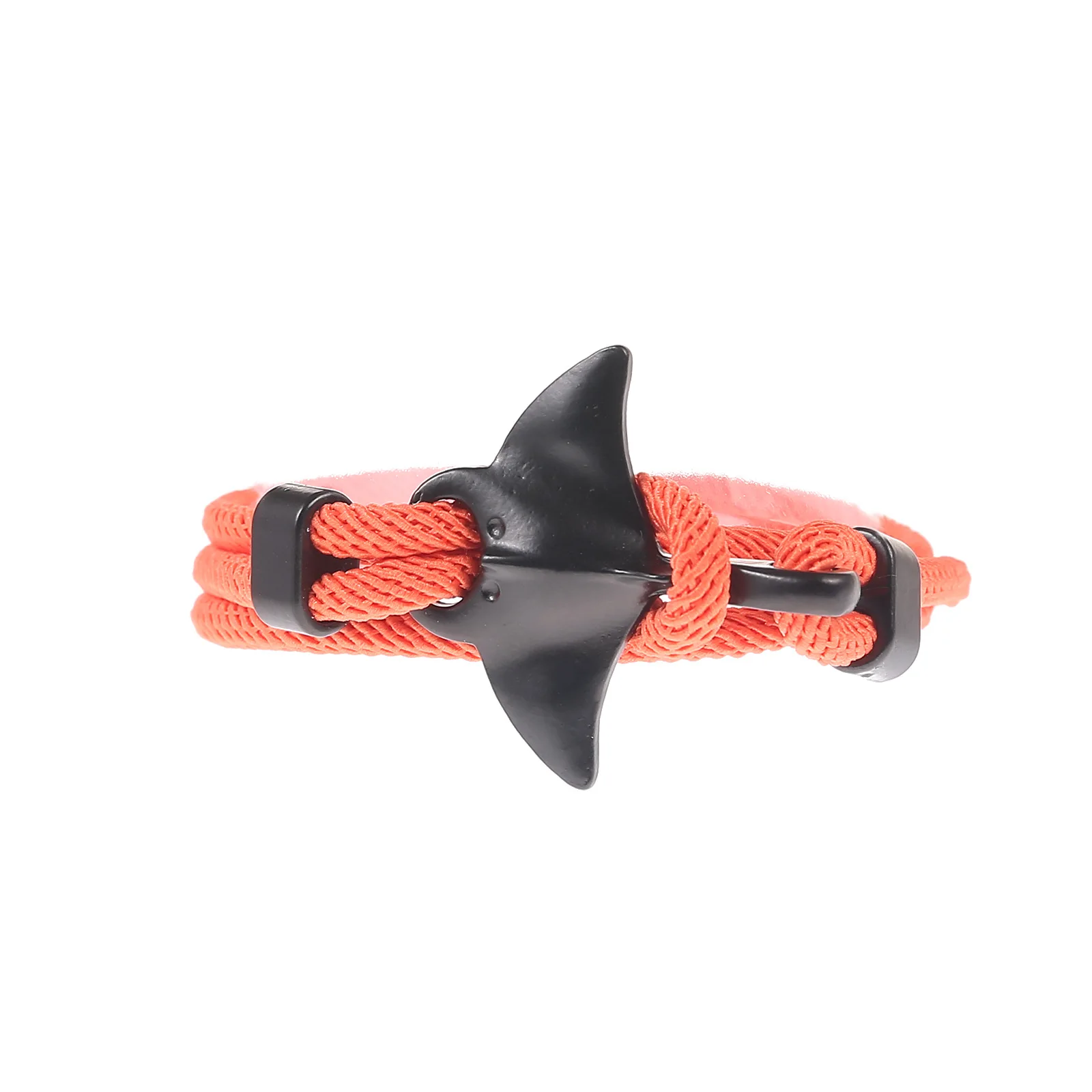 bracelet adjustable Animals Cute Manta Ray Bracelet Men Women Adjustable Paracord Rope Couple Bracelets Summer Beach Surfing Par