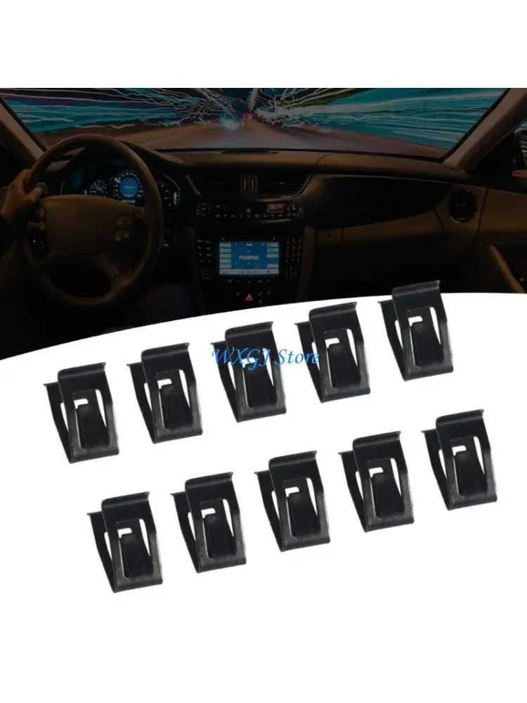 

37JE 50pcs Metal Dashboard Fasteners Mounting Clips Suitable for Various Dashboards