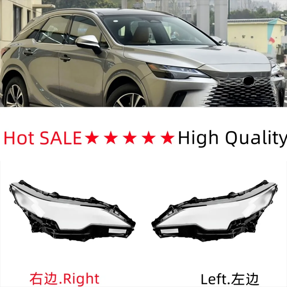 For Lexus RX RX350 RX450 RX500 2022 2023 Front Headlight Cover Transparent Lampshade Headlamp Lens Shell Body Kit Accessories