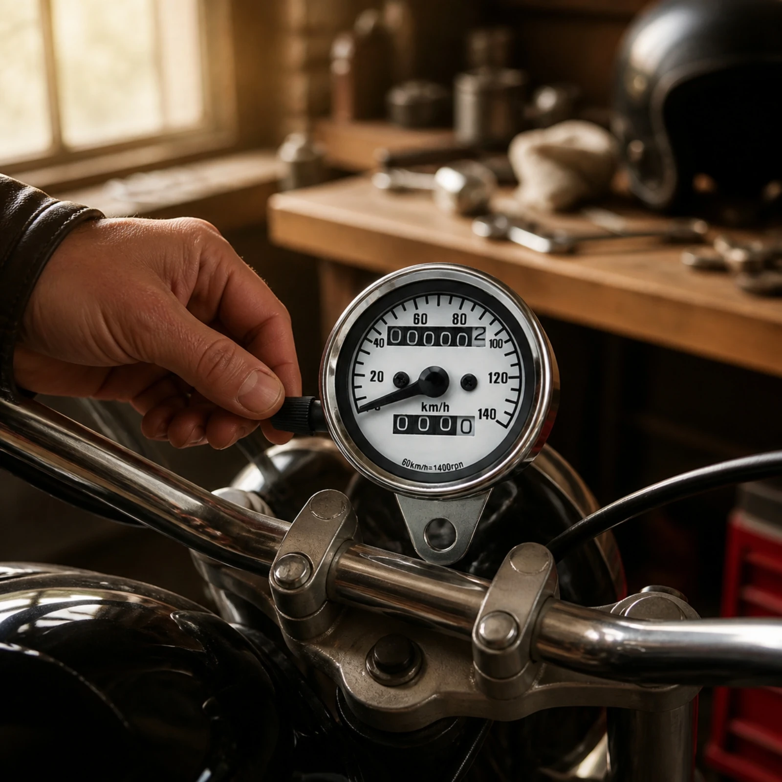 Motorcycle Speedometer with Odometer Easy-to-Read Analog Motorcycle Speedometer Impact Resistant Anti-Glare