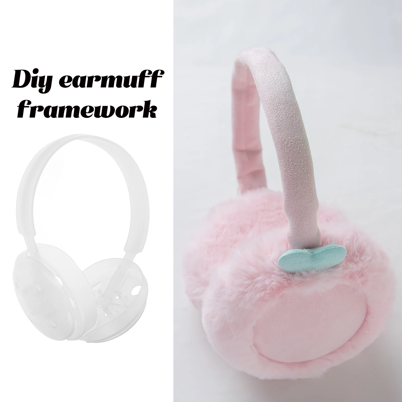 

4pcs Plastic Ear Warm Frame Rack Antifreezing Supplies Storage Rack Hanging Holder Diy Earmuff Storage Warm Ear Diy