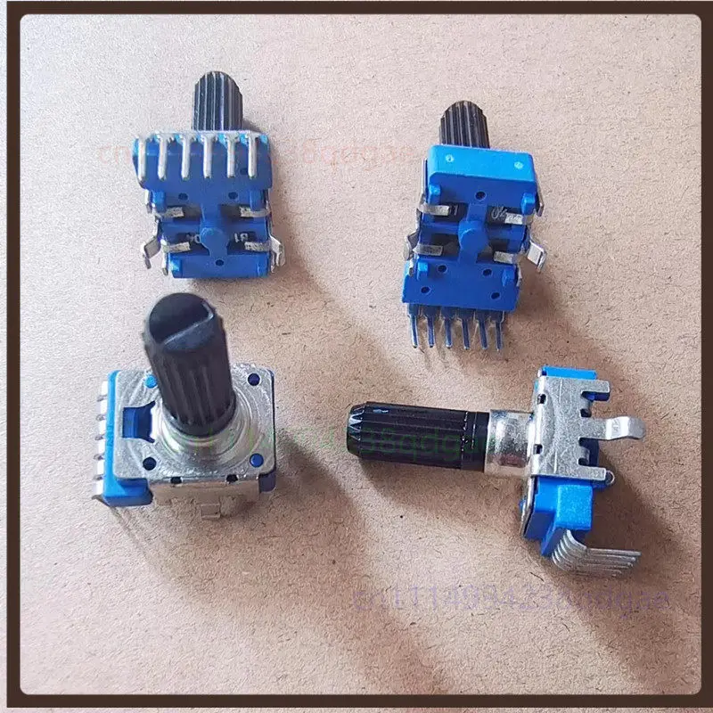 1PCS For RK12 Type Dual 6Pin Potentiometer B100K B104 Through Hole Amplifier Volume Potentiometer 12*15*23mm 3.0g
