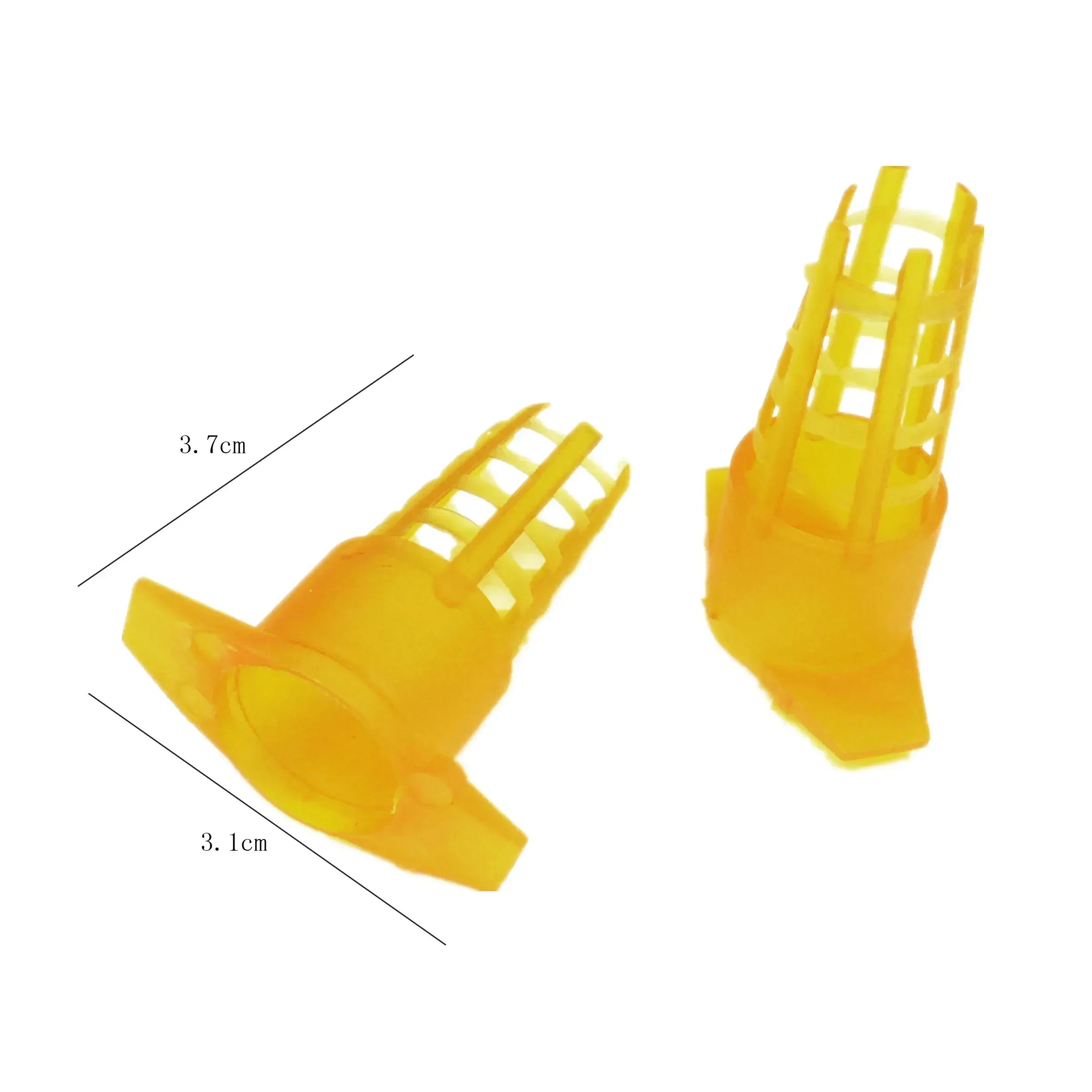 A A 200Pcs/lot Beekeeping Tools Plastic Bee Queen Cage Protective Cover Cell Protector Cages Rearing Equipment