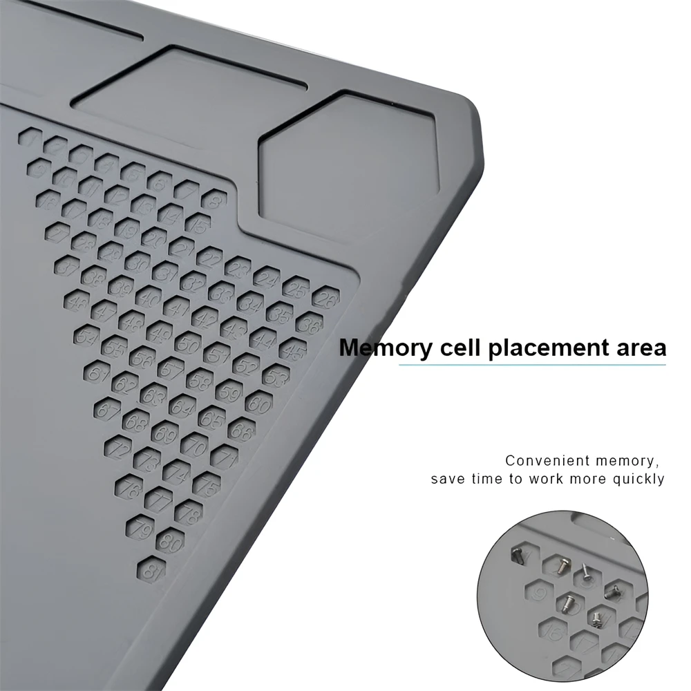 Gray Insulation Repair Pad Heat-Resistant Silicon Soldering Station Kinds of Mat Work Pad Desk Platform BGA Soldering Station