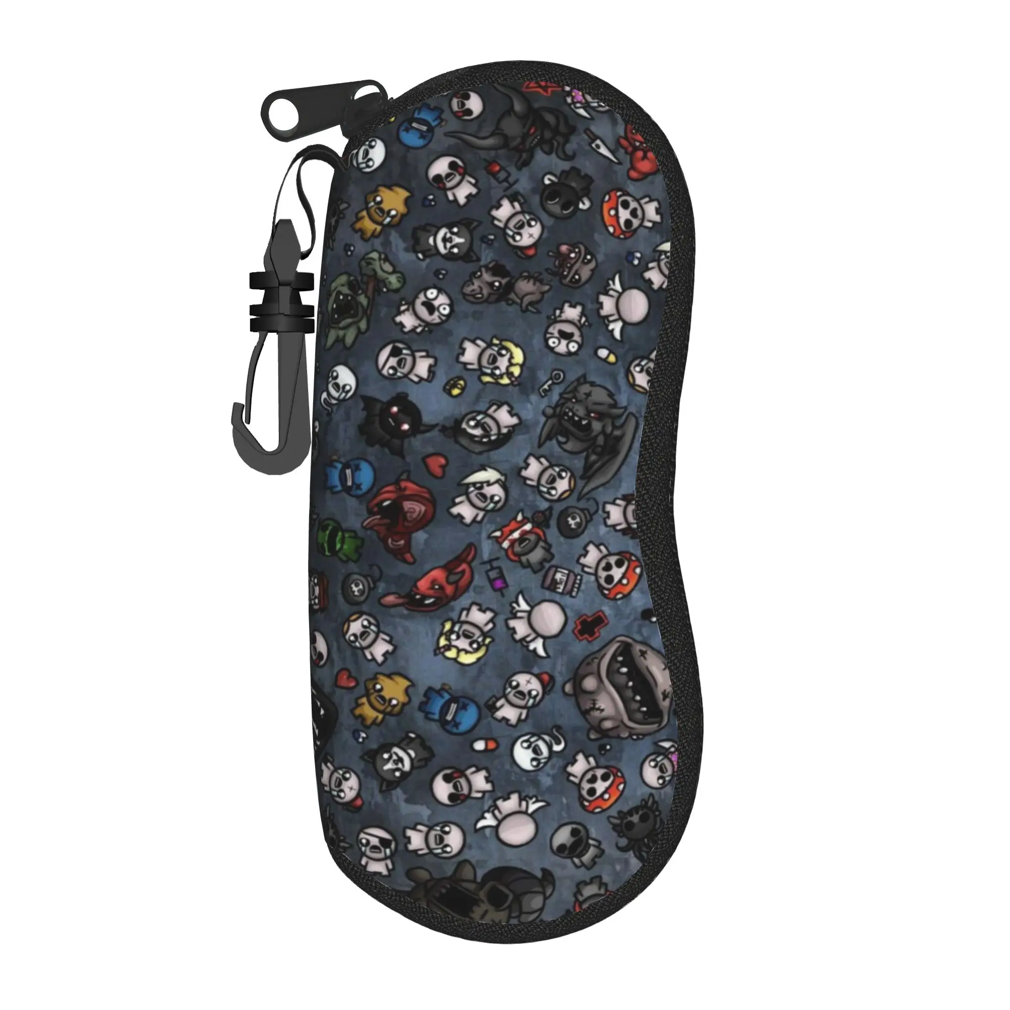 Cute Cartoon Glasses Case The Binding of Isaac Merch  Zipper  Reading Protector Ins Style Eye Contacts Case