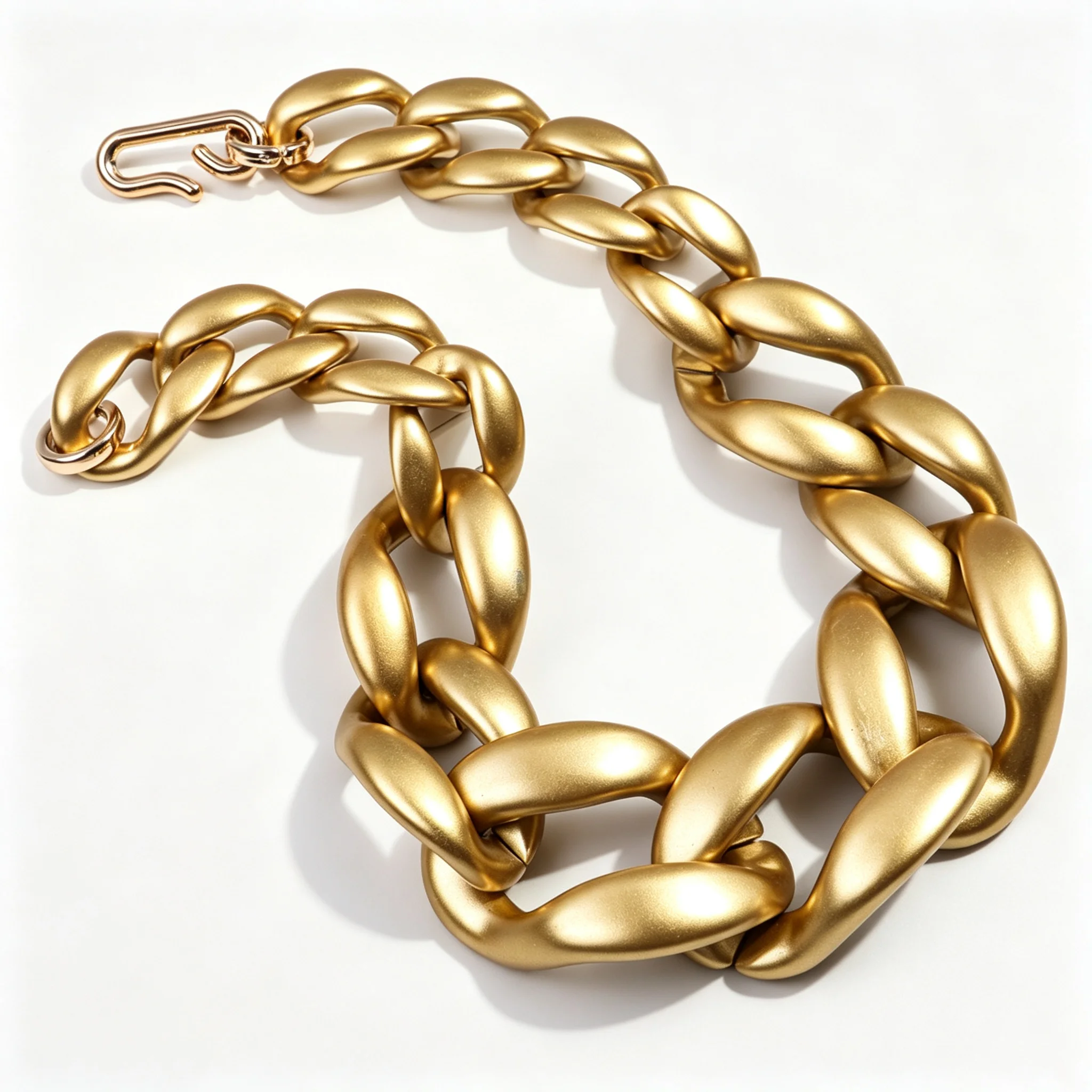 Statement Acrylic Big Chunk Link Chains Necklace Thick Geometric Chain Choker Necklace for Men Trendy Jewelry Gifts