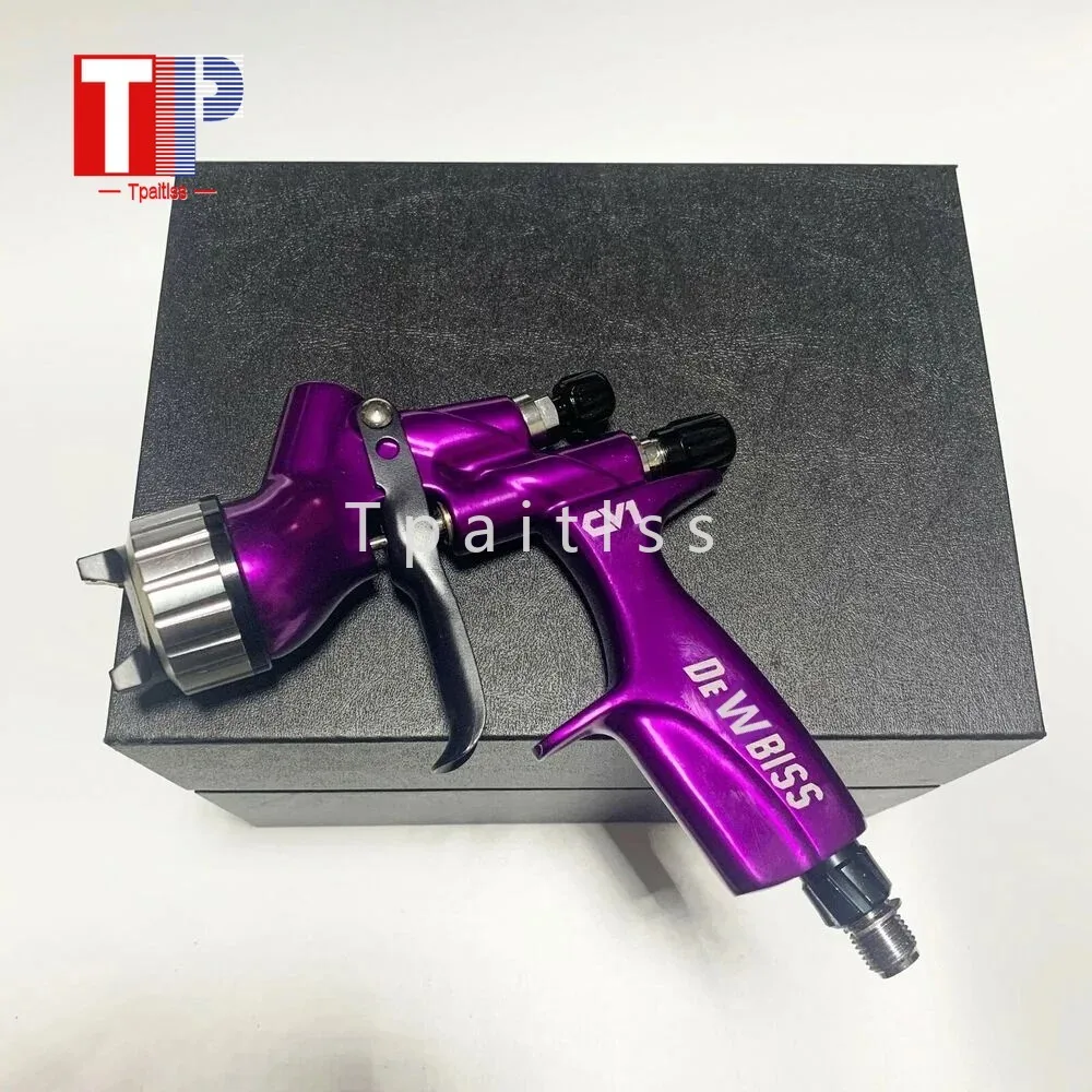 Tpaitlss CV1 Purple Car Spray Gun HVLP Car Paint Spray gun 1.3mm Nozzle with Capacity 600cc