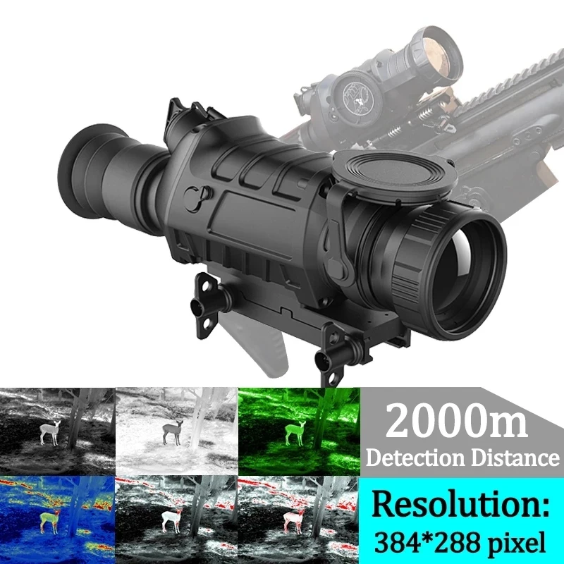 ZIYOUHU-Tactical Thermal Imager Riflescope for Hunting, Monocular Sight Scope, Rangefinder, Night Vision Goggles