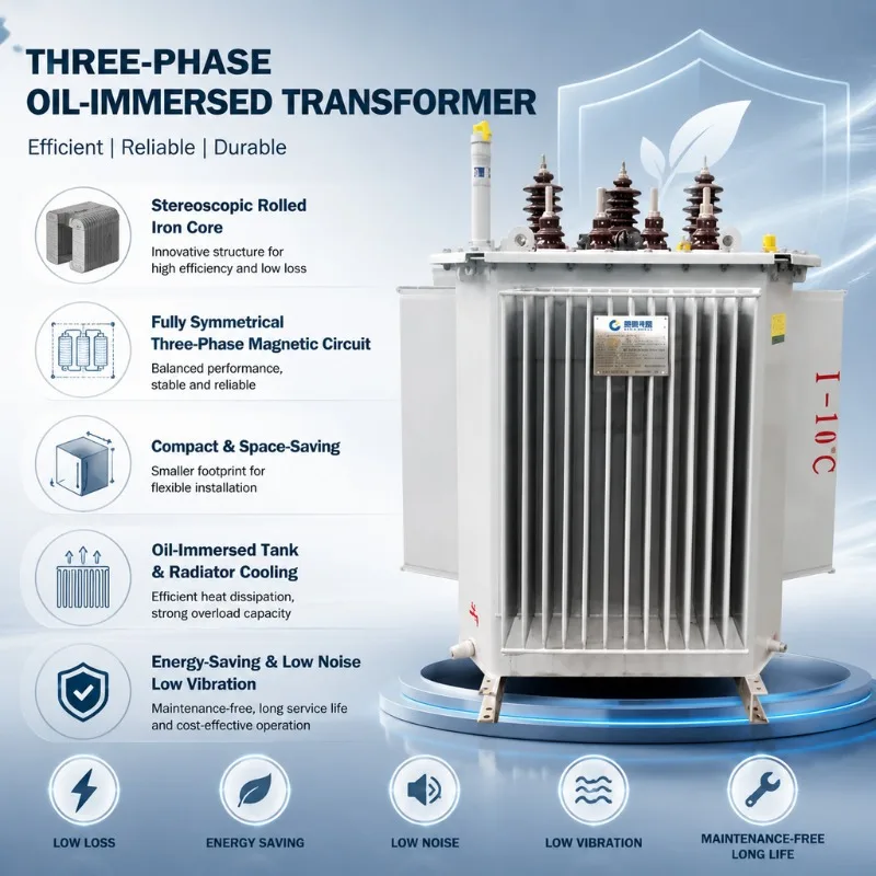 Customized Tridimensional Wound Core Oil Transformer 15pct Lower Loss Vs Stacked Core IEC 60076 Compliant