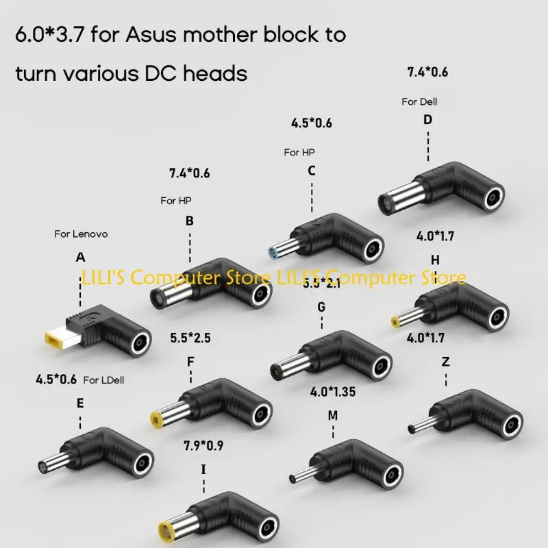 

A52B Plugs 6.0x3,7 мм самки до 7,4x0,6 мм 4,5x0,6 мм 5,5x2,5 мм 5,5x2,1 мм 4,0x1,7 мм