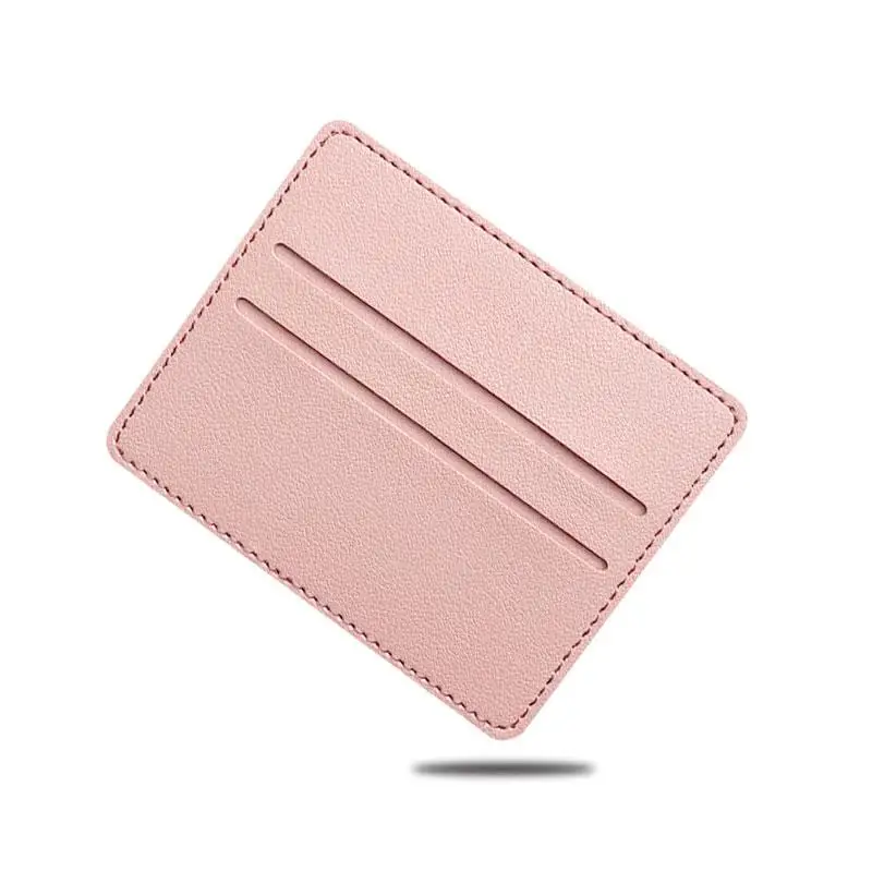 1個入り ミニ 超薄型 レザー財布 2スロット カードホルダー スリム 銀行 クレジットカードホルダー メンズ ビジネス 小型 IDケース レディース 財布