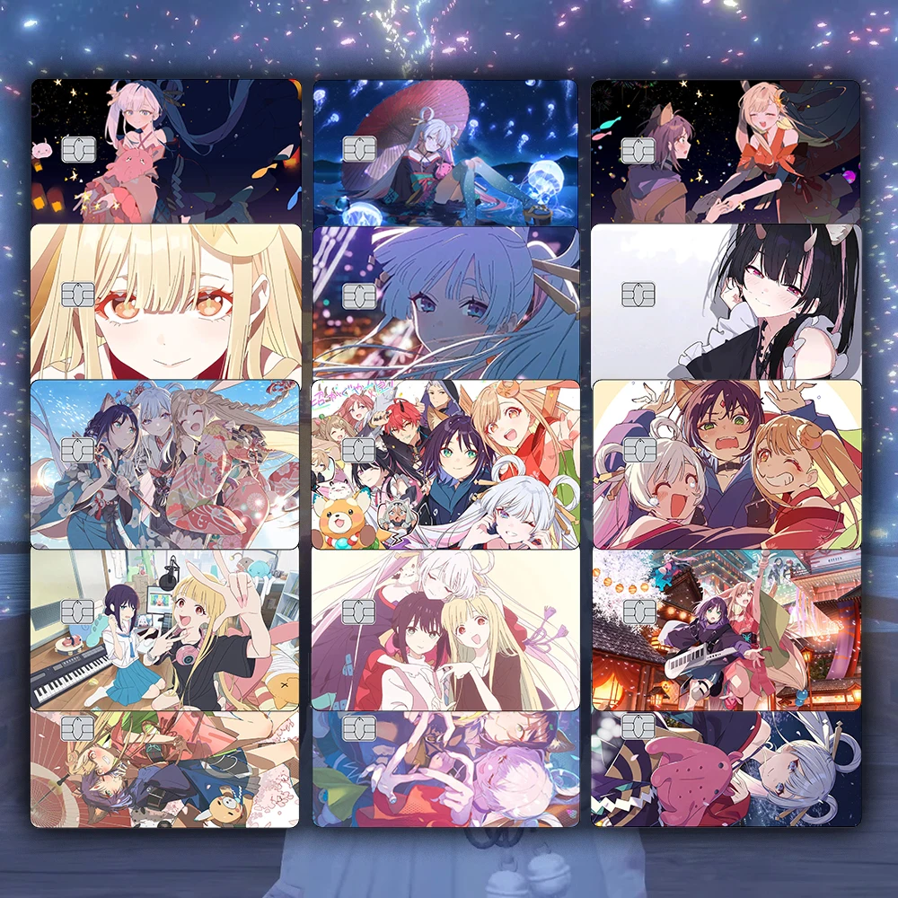 

Cosmic Princess Kaguya Credit Card Skin Sticker Character Kaguya Matte Stickers for VISA JCB Mastercard and Other IC Bank Card