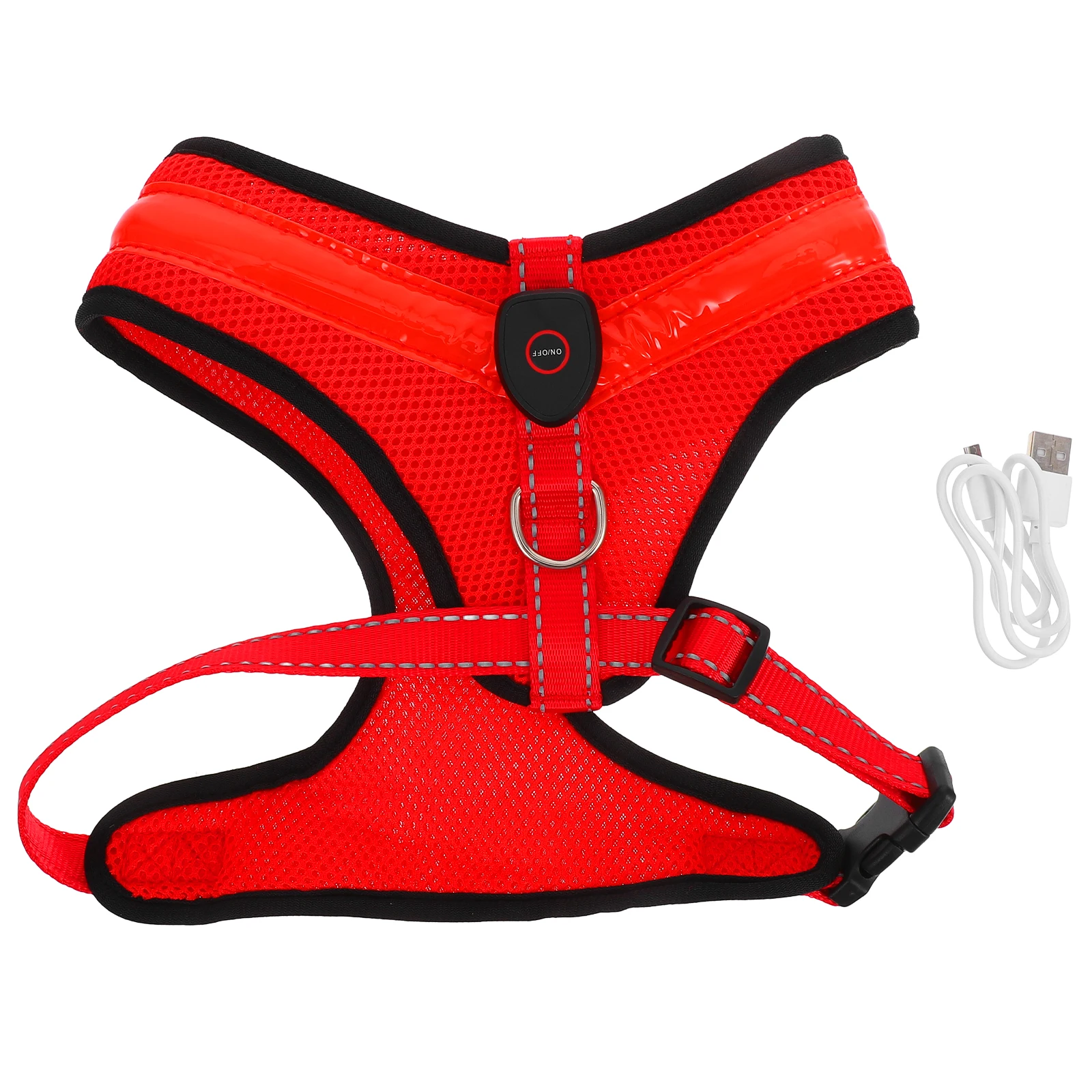 

Luminous Dog Vest LED Puppy Glow Wear USB Charging Night Walking Garment Nylon Comfortable Fit Trendy Design Pet Costume Summer