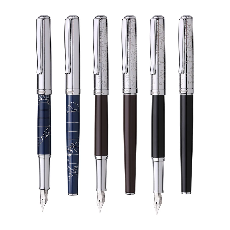 

New Tramol Traveler Series Fountain Pen Iridium Gold F 0.5mm Nib Ink Pen Black Colors High End Business Student Office Writing