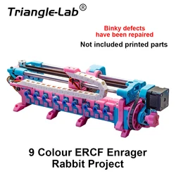 CTrianglelab 9 Color/6 color Trident Mmu Kit Enrager Rabbit Carrot Feeder Ercf Ercp Easy BrdV1.1 Multi Material 3D Printer Voron