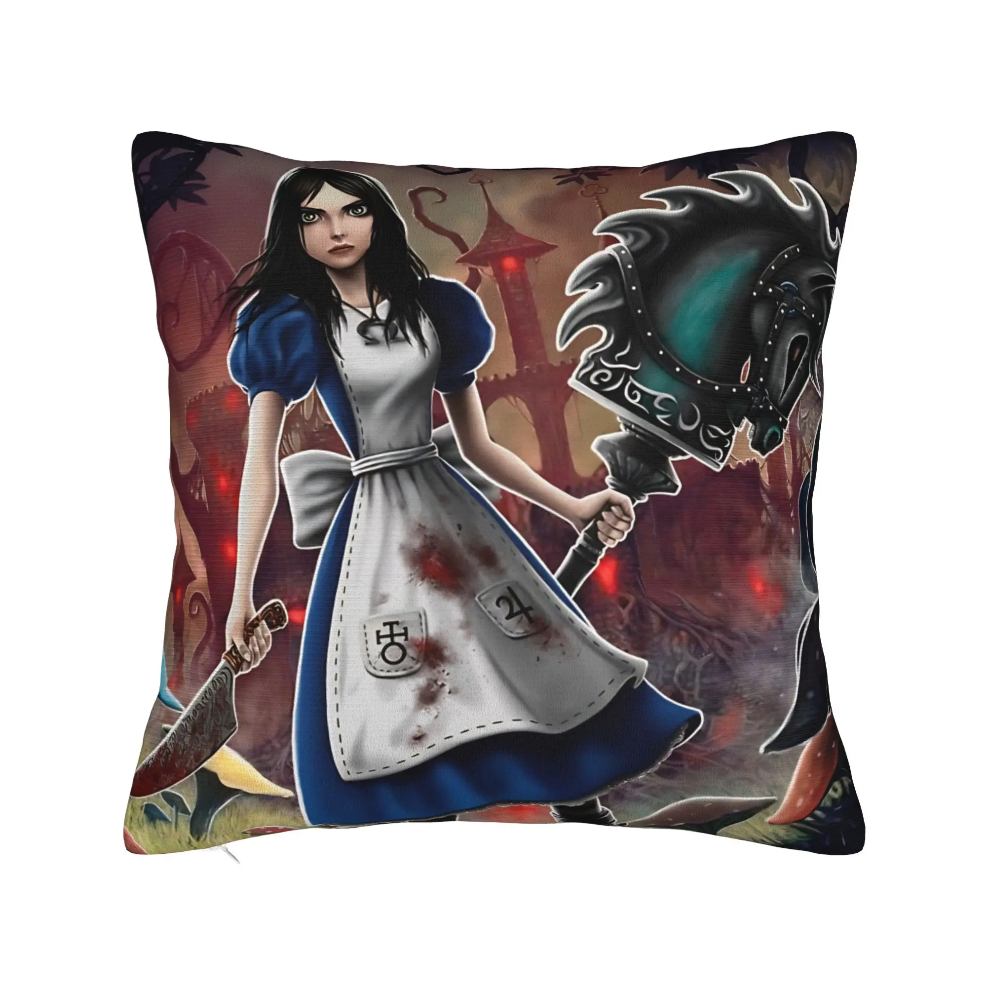 Pillow Cover A-Alice Madness Returns Game  Retro Trendy Pillow Case For Wedding Party Home Decor Pillowcases