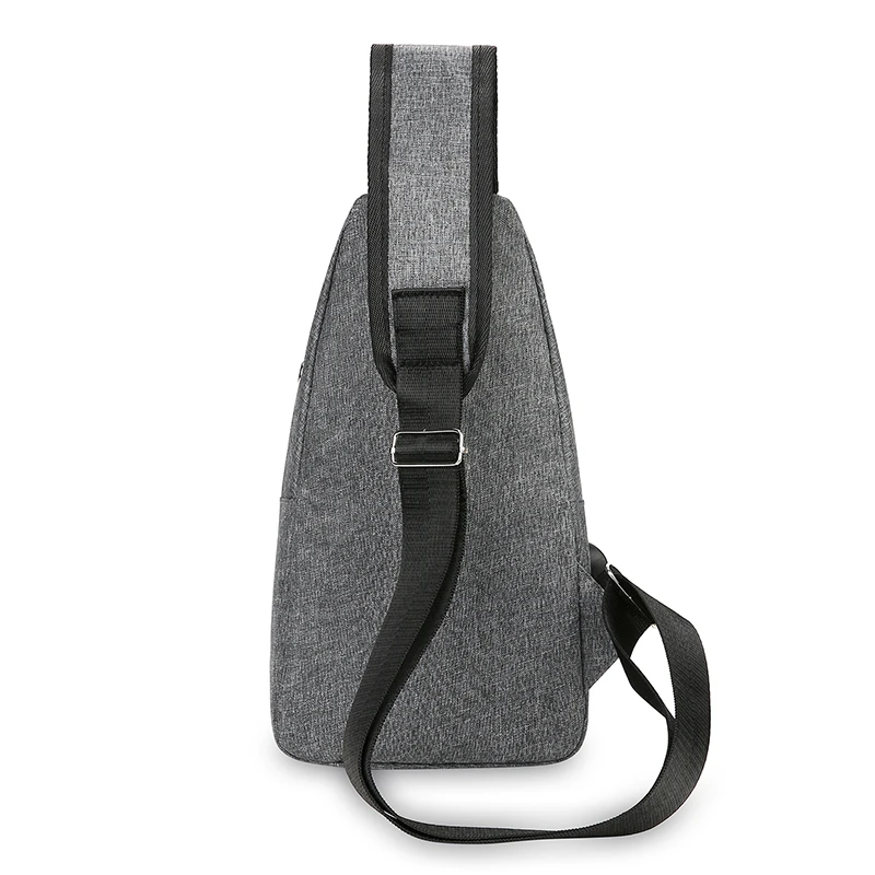 2023 New Men's Usb Smart Chest Bag Crossbody Shoulder Bag Canvas Korean Casual Men's Bag