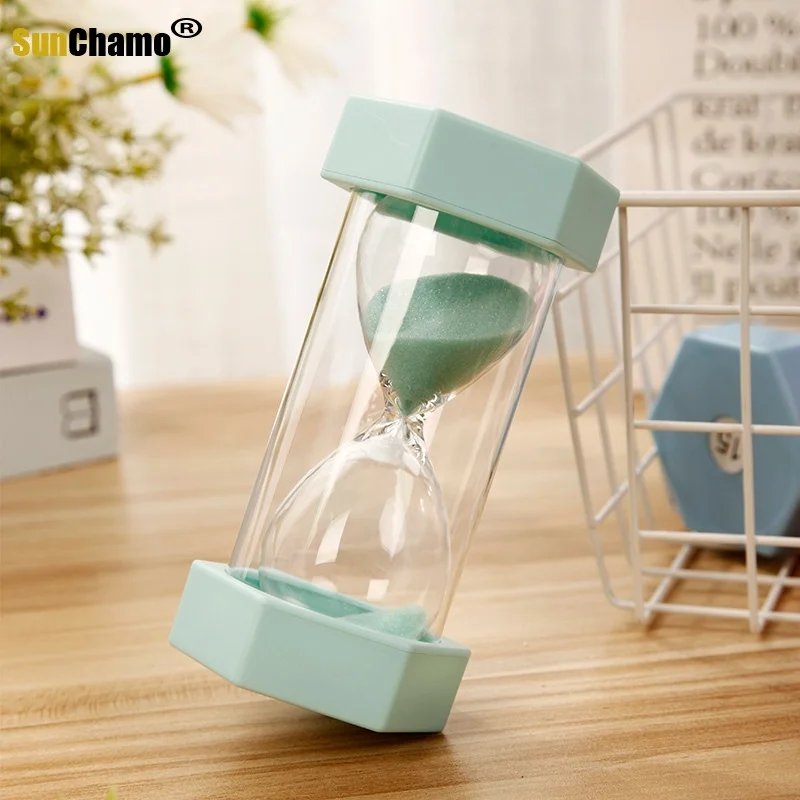 3/5/10/15/30/60 Minutes Hourglass Sand Watch Timer Child Drop Resistance One Hour Student Meal Time Gift Quicksand Bottle Decor