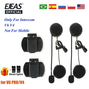 EJEAS V6 Pro Intercom Clip End 3,5 mm Mikrofonlautsprecher Headset für V4 Motorrad Bluetooth Interphone V4 Motorrad 8 Hauptverkäufe Amarok V6 Lighthouse - №3