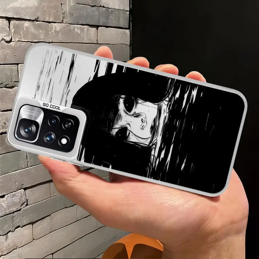 حافظة لهاتف Xiaomi Redmi Note 10s 11s 12 13 14 Pro Plus 10 11 Pro Soft Shell Junji Ito Horror #2