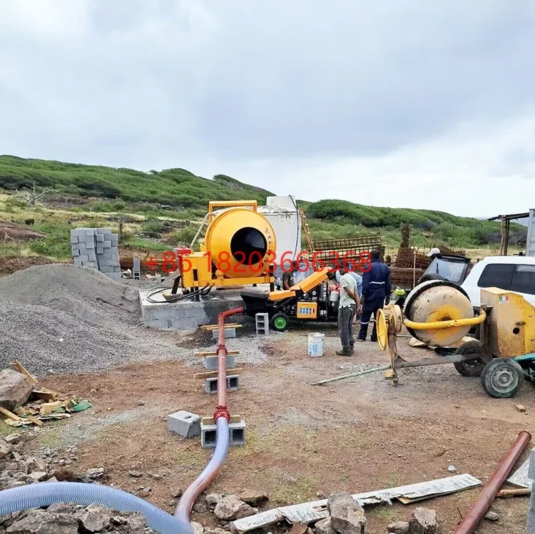 

YG Customized Wholesale Structure Column 10m3/ H 20m3/ H Diesel Mini Concrete Pump For Small Construction