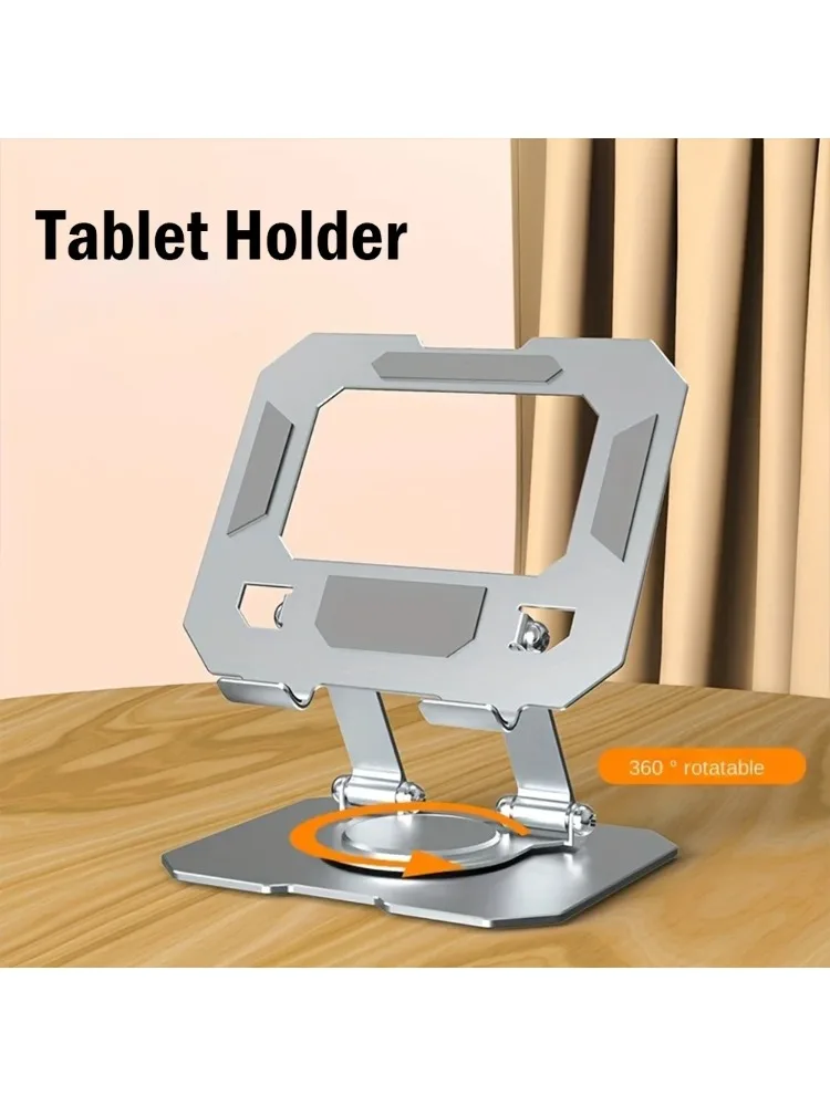 360° Rotatable Tablet Stand Adjustable Foldable Desktop Stand Holder Compatible For 4.7-12 Inch Ipad Pro/Air/Min Laptop Tablet - afbeelding 2